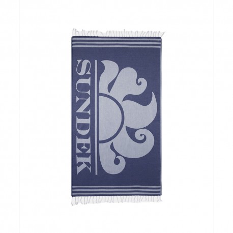 Sundek Telo Mare Cotone Logo Navy Uomo