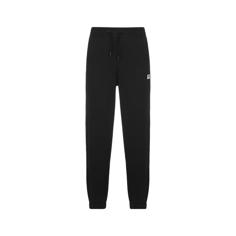 Fila Pantaloni Con Polsino Logo Taglio Laser Nero Uomo L