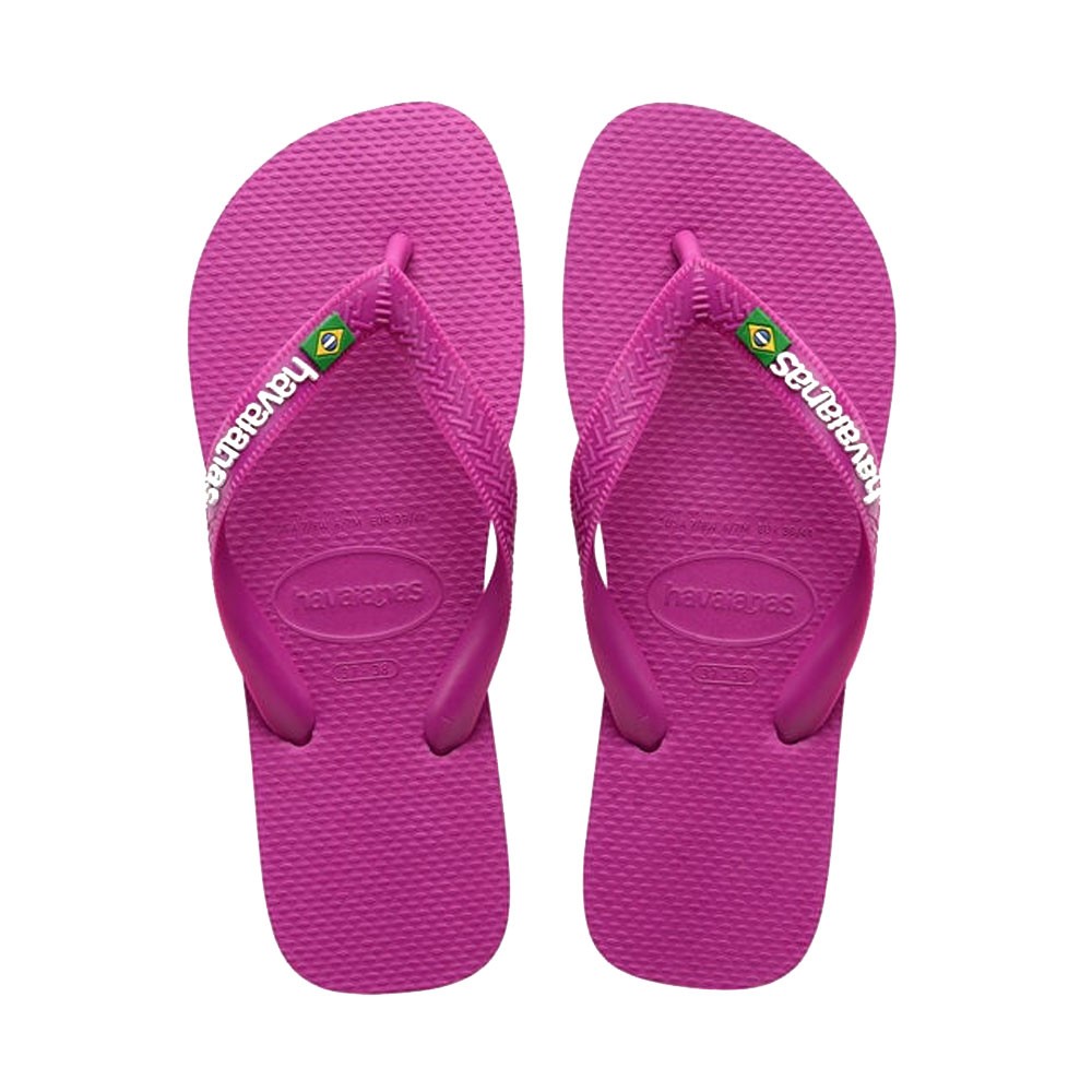 Image of Havaianas Brasil Logo Fuxia - Infradito Mare Donna BRASIL 35/36 - EUR 37/38