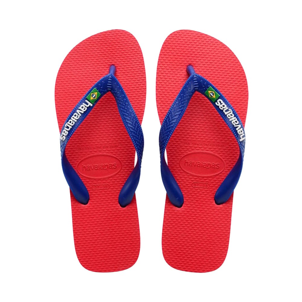 Havaianas Brasil Logo Rosso - Infradito Mare Uomo BRASIL 45/46 - EUR 47/48