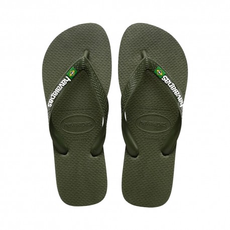 Havaianas Brasil Logo Verde - Infradito Mare Uomo