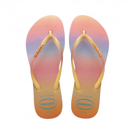 Havaianas Slim Gradient Sunset Giallo - Infradito Mare Donna