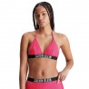 Calvin Klein Bikini Top Elastico Parlato Rosa 4Donna