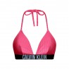 Calvin Klein Bikini Top Elastico Parlato Rosa 4Donna