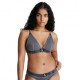 Calvin Klein Bikini Triangolo Delavato Nero 4Donna