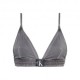 Calvin Klein Bikini Triangolo Delavato Nero 4Donna