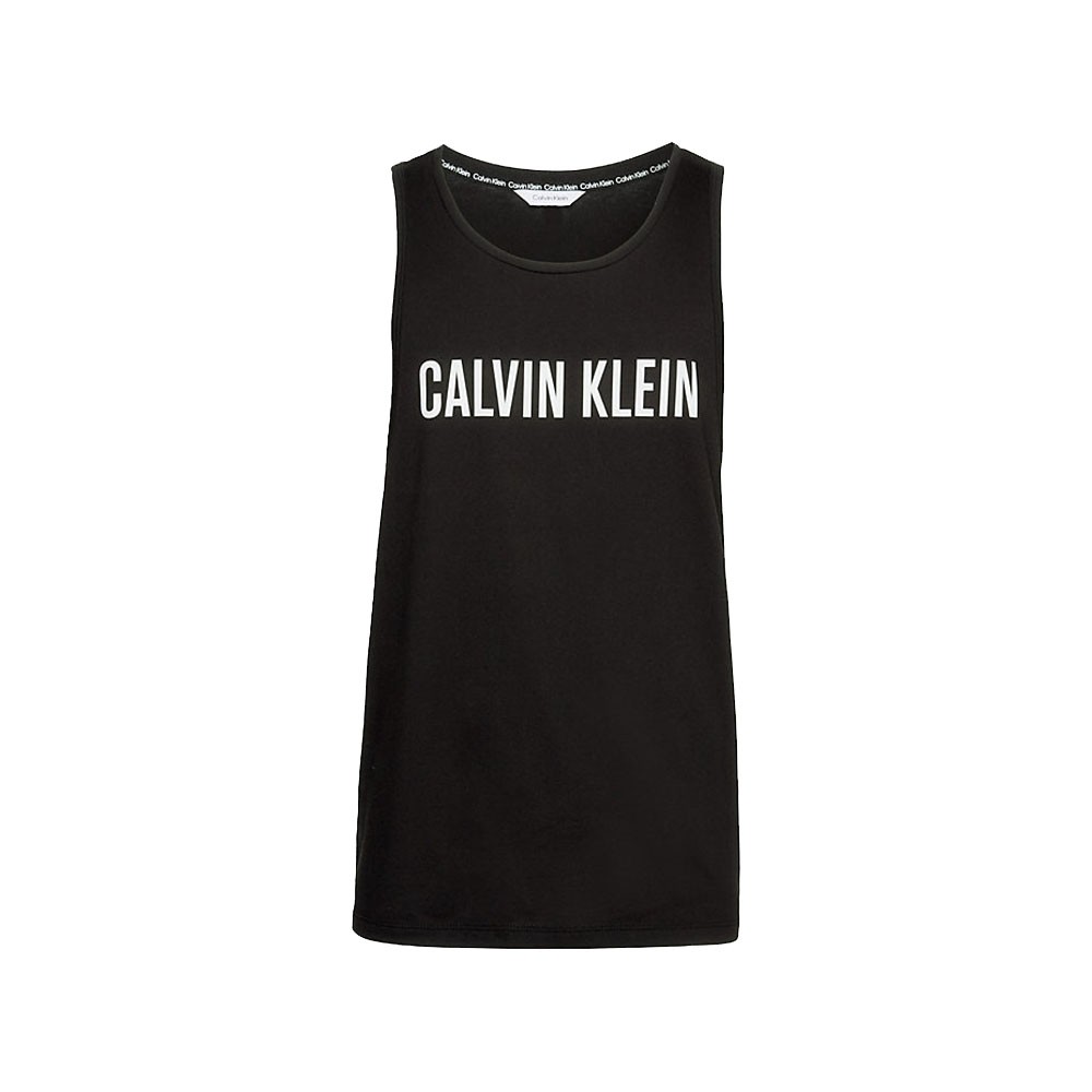 Image of Calvin Klein Canottiera Logo Nero Uomo L