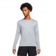 Nike Maglia Running Ml Element Crew Smoke Grigio Grigio Fog Uomo