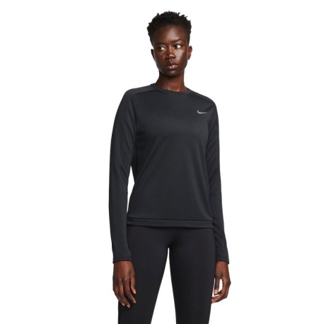 Nike Maglia Running Ml Pacer Crew Nero Donna Acquista online su