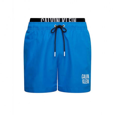 Calvin Klein Costume Boxer Elastico Parlato Blu 4Uomo