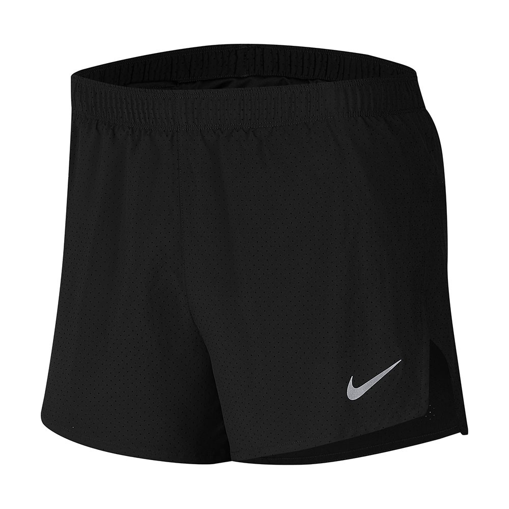 Image of Nike Pantaloncini Running Fast 4" Nero Reflective Argento Uomo L