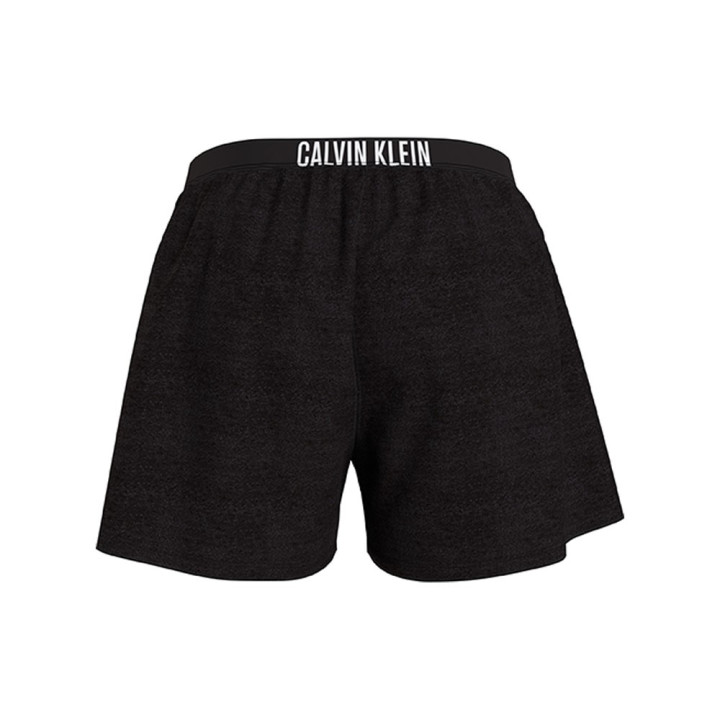 Calvin Klein Pantaloncini Mare Elastico Parlato Nero 4Donna
