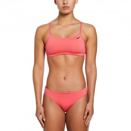 Nike Bikini Fascia Corallo Donna