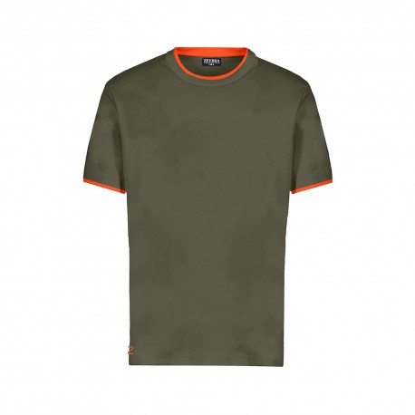 Zeybra T-Shirt Mare Doppio Collo Verde Uomo