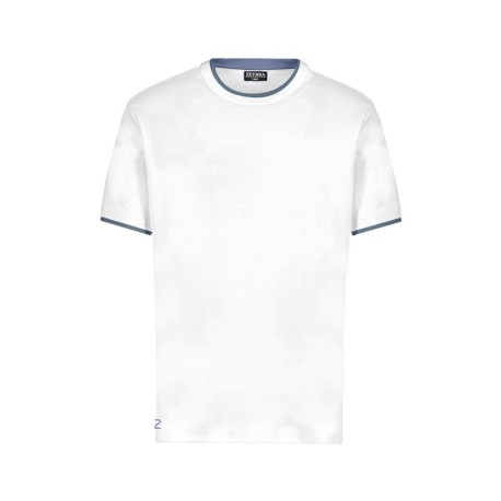 Zeybra T-Shirt Mare Doppio Collo Bianco Uomo