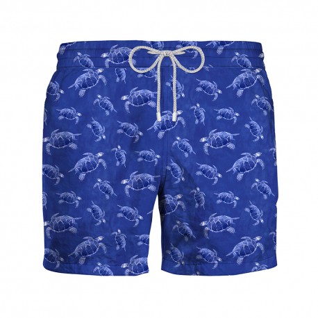 Zeybra Costume Boxer Tartaruga Blu Uomo