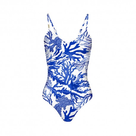 Zeybra Costume Intero Coralli Blu Donna