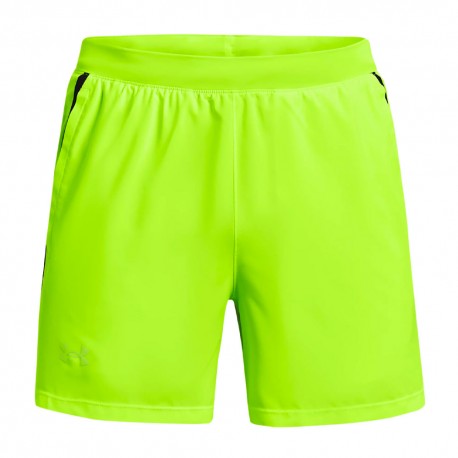 Under Armour Pantaloncini Running Launch 5 Lime Surge Uomo