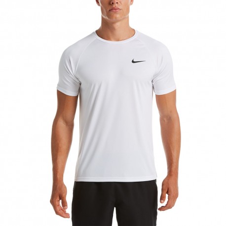 Nike T-Shirt Mare Uv Protection Bianco 4Uomo