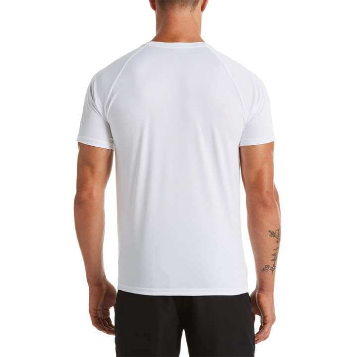 Nike T-Shirt Mare Uv Protection Bianco 4Uomo