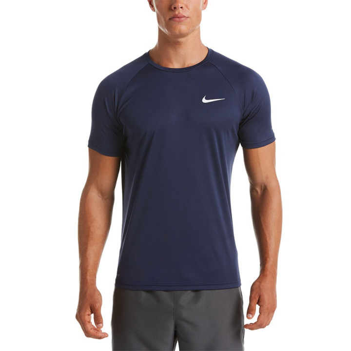 Nike T-Shirt Mare Uv Protection Blu 4Uomo