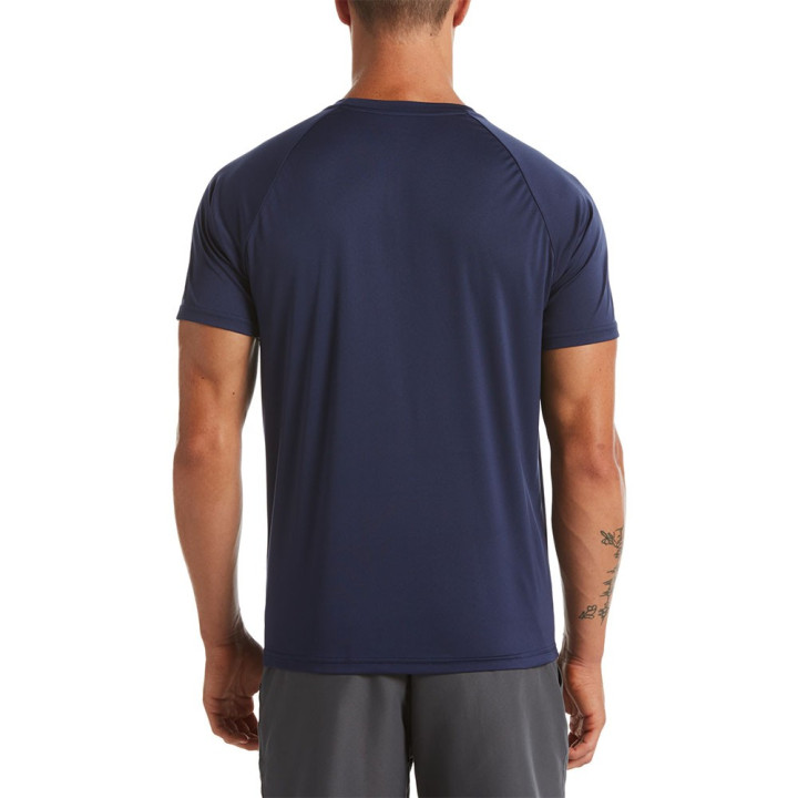Nike T-Shirt Mare Uv Protection Blu 4Uomo