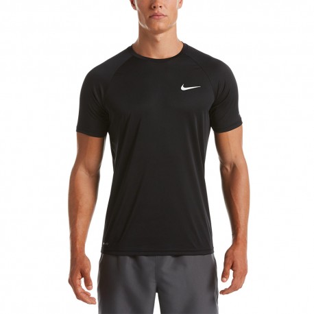 Nike T-Shirt Mare Uv Protection Nero Uomo