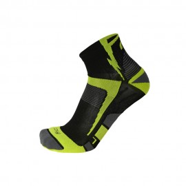 Mico Sport Calze Running Light Nero Giallo Fluo