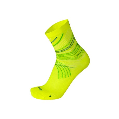 Mico Sport Calze Running Med Light Extra Dry Giallo Fluo