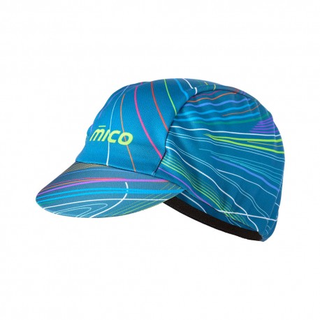 Mico Sport Cappello Running Con Visiera Extra Dry Peacock Stripes