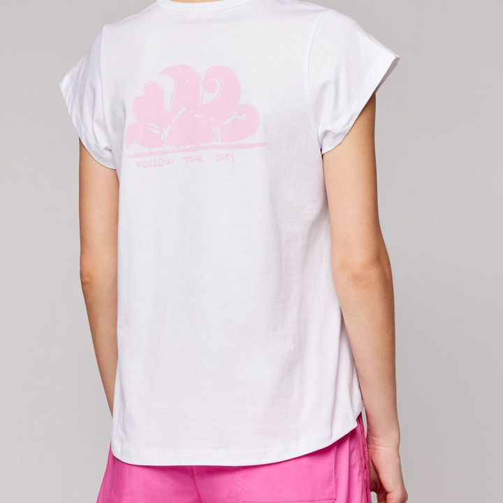 Sundek T-Shirt Mare Logo Bianco 4Donna