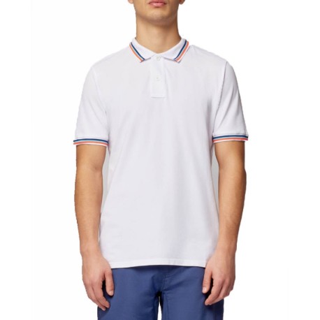 Sundek Polo Maglia Mezza Manica Collo Bordino Bianco Uomo