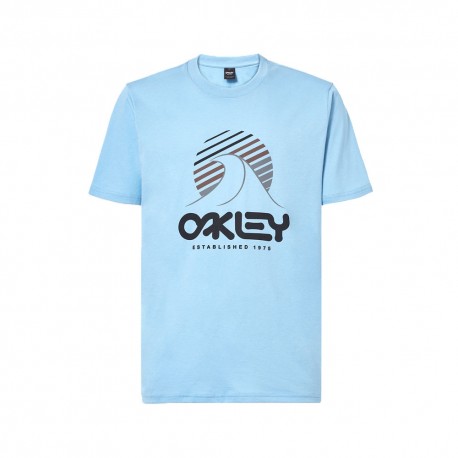 Oakley T-Shirt Mare Onda Azzurro Uomo