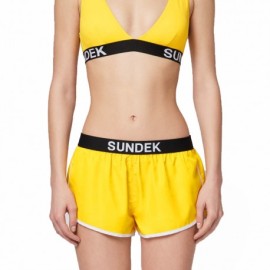 Sundek Pantaloncini Mare Logo Giallo Donna