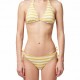 Sundek Costume Slip Fiocco Righe Giallo Donna