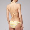 Sundek Costume Slip Fiocco Righe Giallo Donna