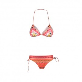 Effek Bikini Con Costume Slip Arancione Donna