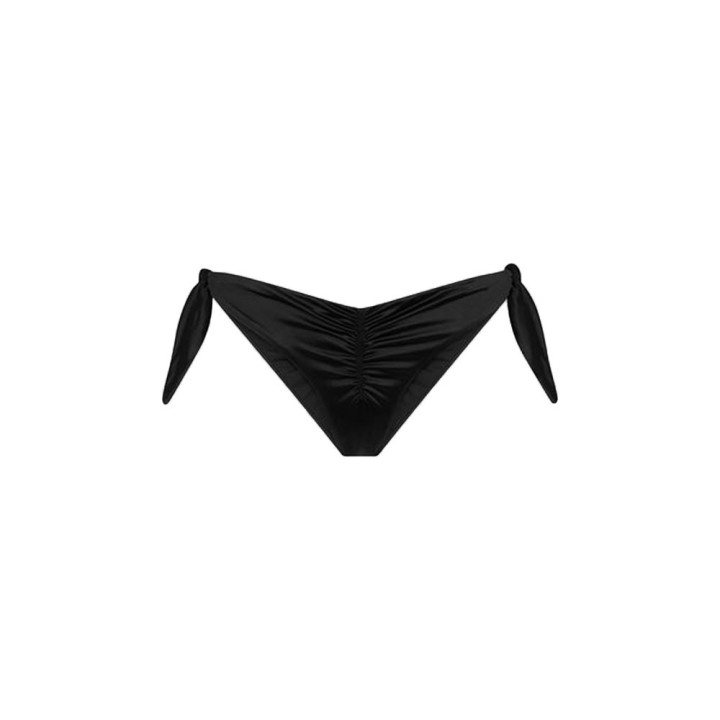 Effek Costume Slip Con Lacci Raso Nero 4Donna
