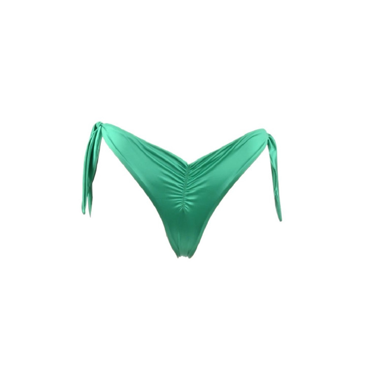 Effek Costume Slip Con Lacci Raso Verde 4Donna