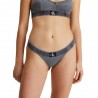 Calvin Klein Costume Slip Brasilaino Delavato Nero 4Donna