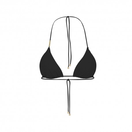 Zeybra Bikini Triangolo Scorrevole Nero Donna