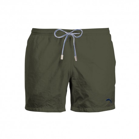 Zeybra Costume Boxer Heritage Tinta Unita Verde Uomo