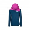Rock Experience Giacca Trekking Great Roof Hoodie Super Rosa Moroccan Blue Donna