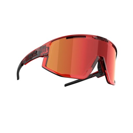 Bliz Occhiali Ciclismo Fusion Transp Red/Brown W Red Multi