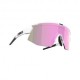 Bliz Occhiali Ciclismo Breeze Small Mtt Wht/Brown W Rose Multi