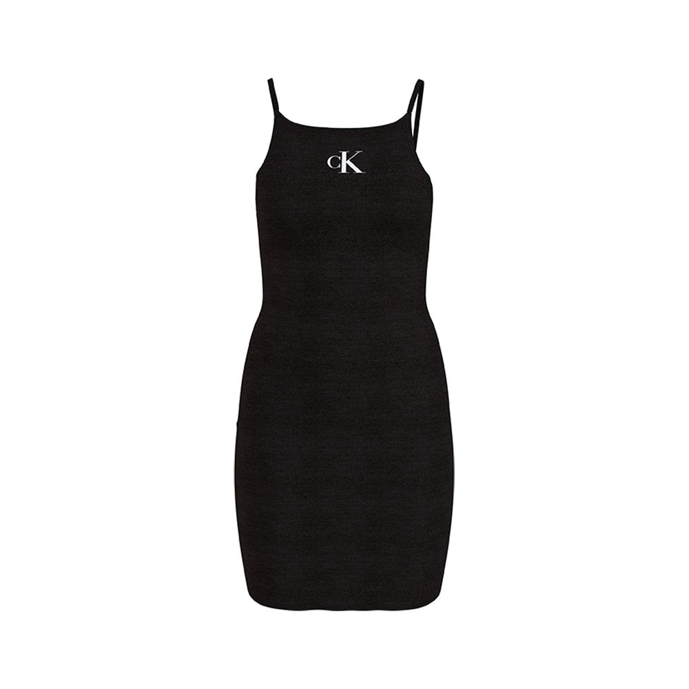 Image of Calvin Klein Abito Da Spiaggia Copricostume Logo Nero Donna XS