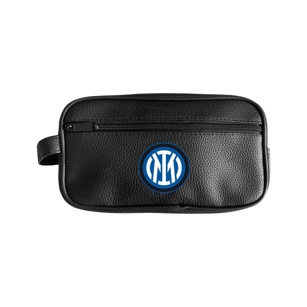 Imma Pochette Inter Ecopelle Martellata Nero Azzurro Uomo TU
