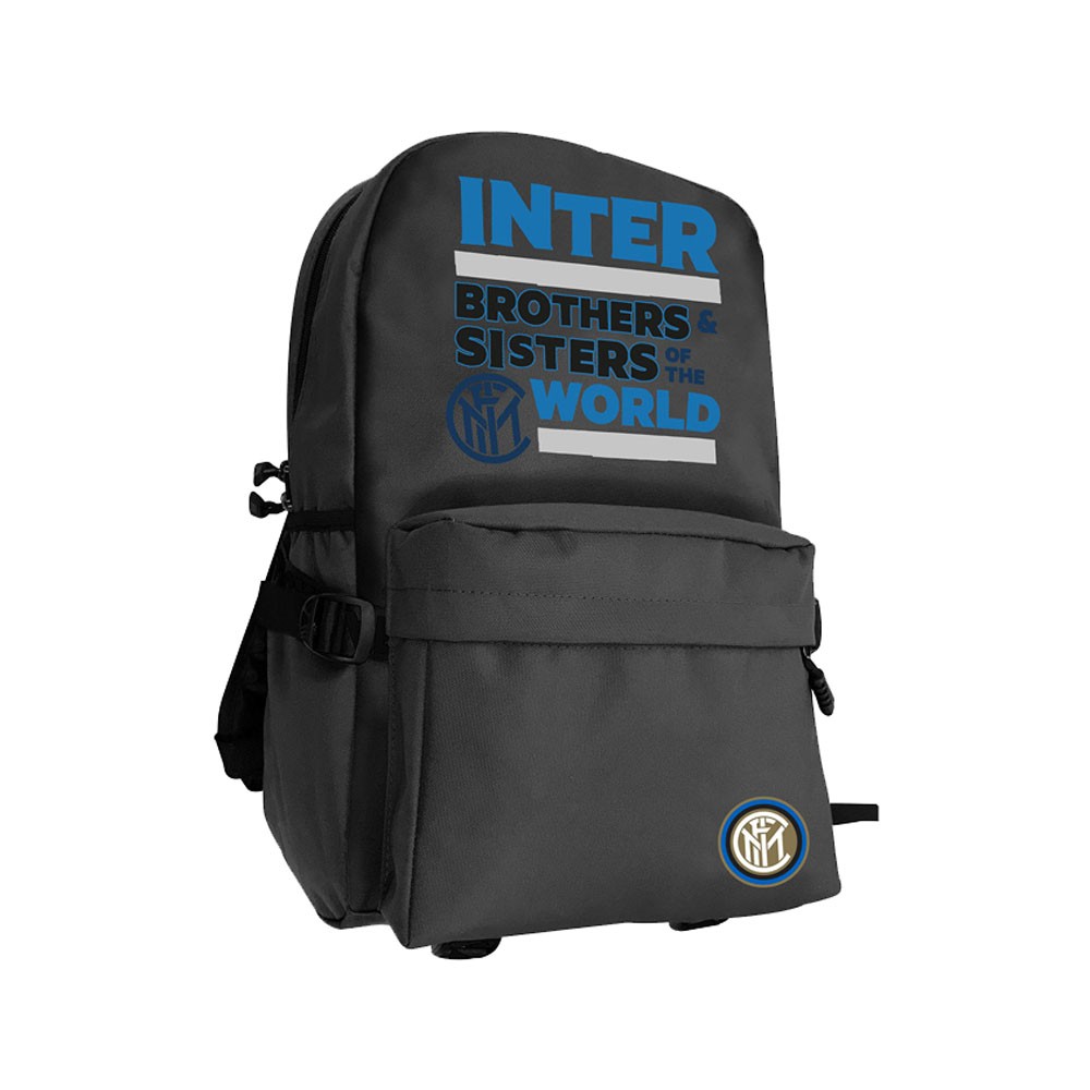Imma Zaino Calcio Inter Canvas Nero Azzurro Uomo TU