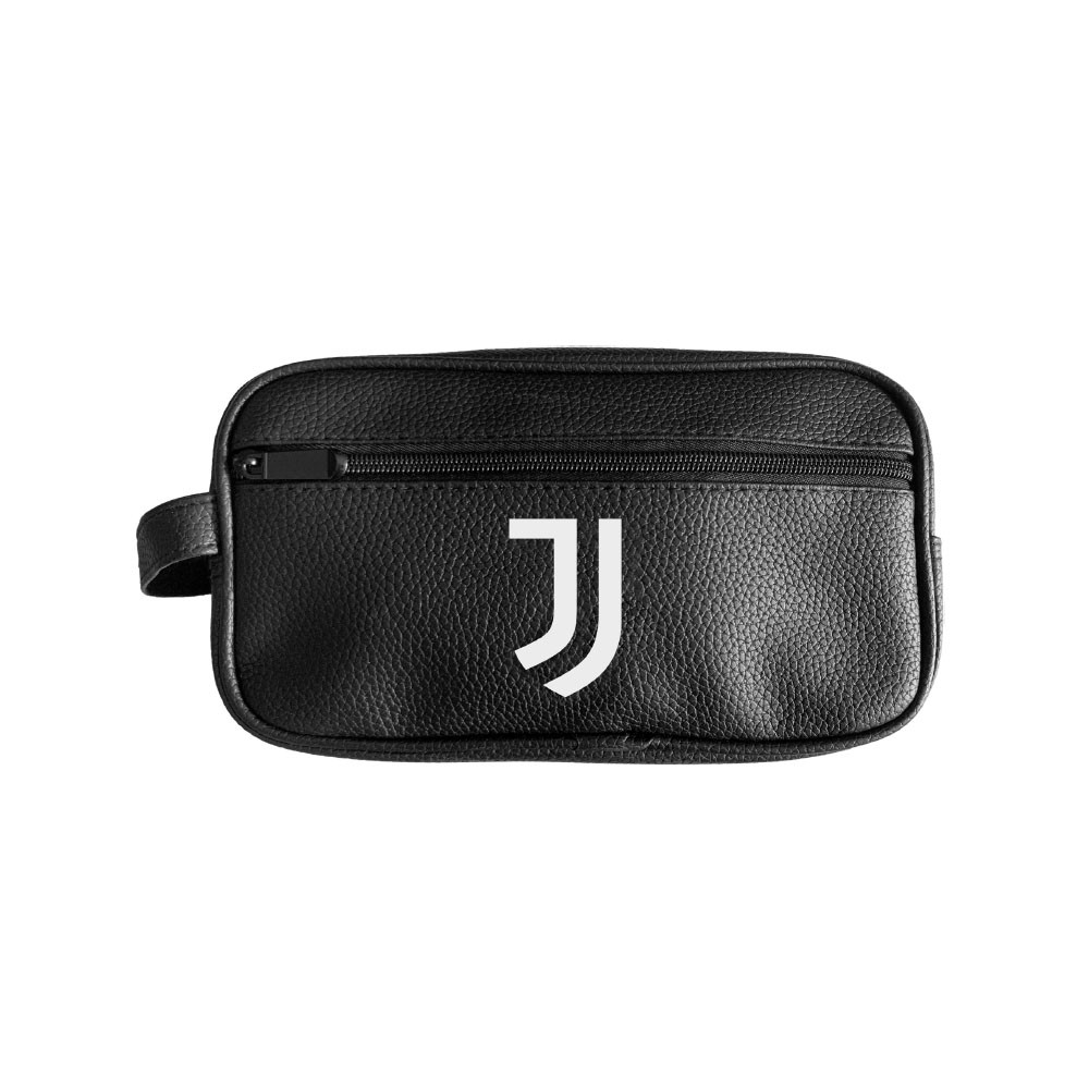 Image of Imma Pochette Juve Ecopelle Martellata Nero Bianco Uomo TU