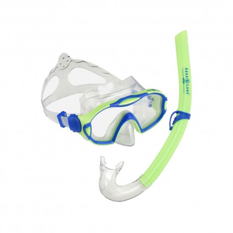 Aqualung Set Snorkeling Combo Meerkat Verde Clear Bambino